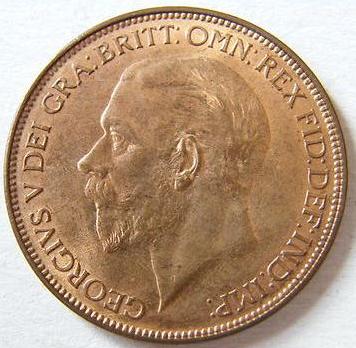 1927-George-V-Penny.-Unc