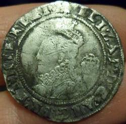 Elizabeth-I-Sixpence,-Hammered-1585-Need-Grade-And-Value