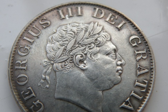 1818-British-Half-Crown.-Need-Grade