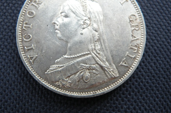 1887-Victoria-Double-Florin.-Aunc-?