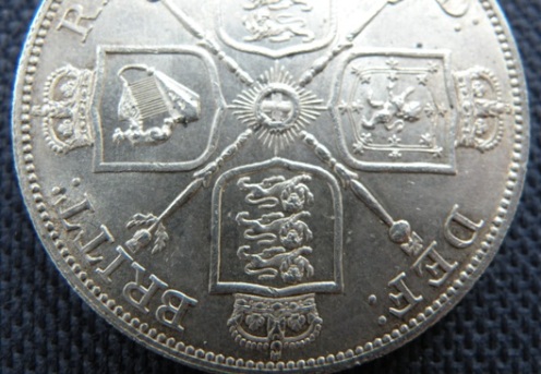 1887-Victoria-Double-Florin.-Aunc-?