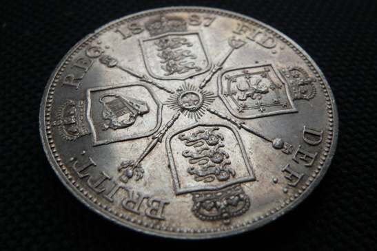 1887-Victoria-Double-Florin.-Aunc-?