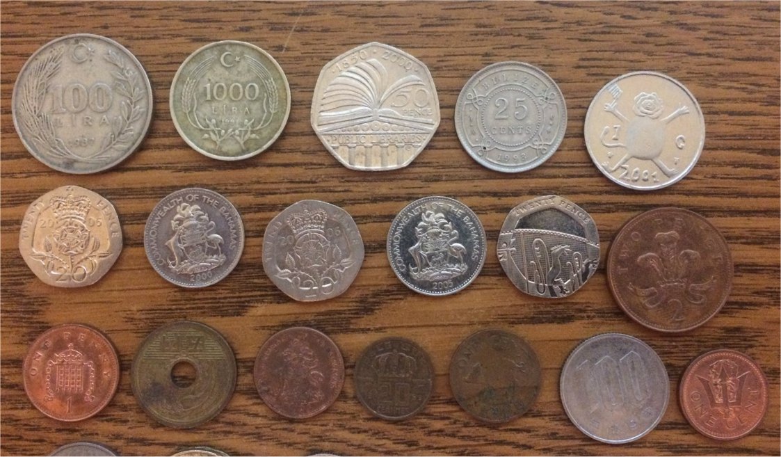 Small-Lot-Of-Foreign-Coins-From-CRH.--Anything-Of-Value?