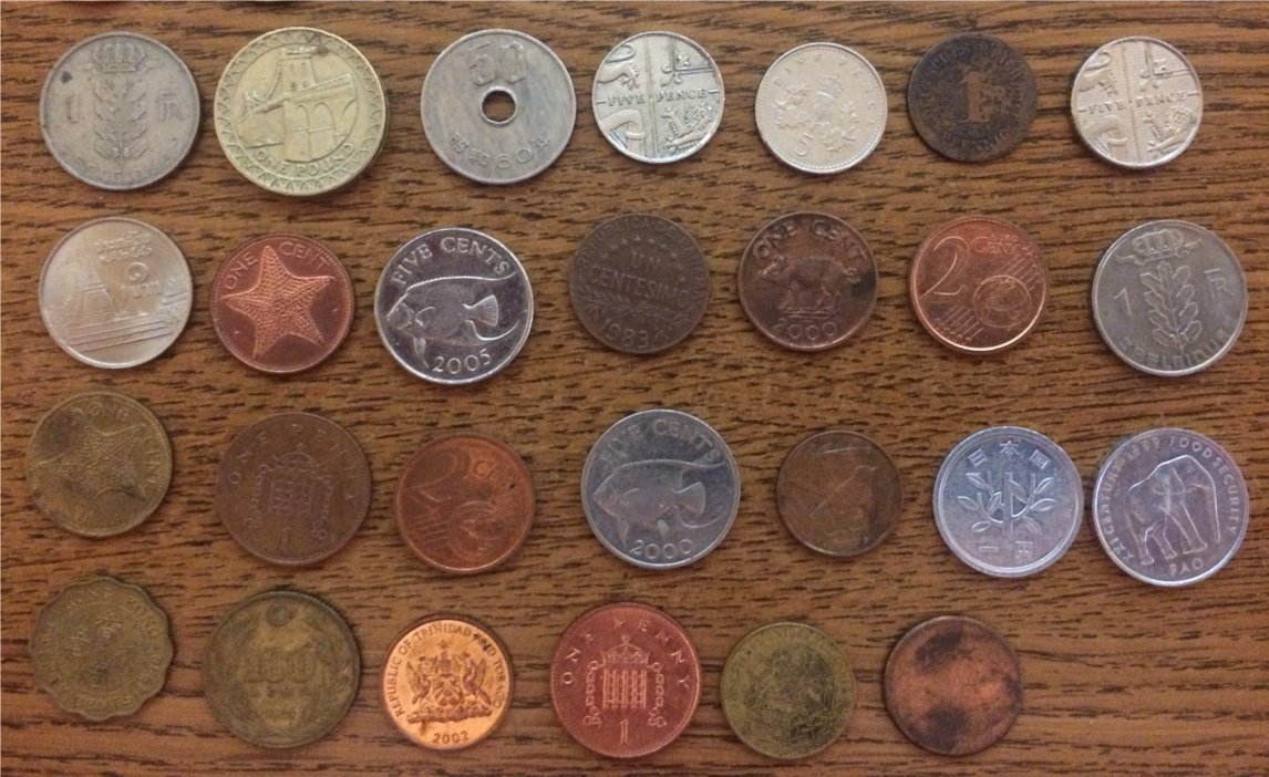 Small-Lot-Of-Foreign-Coins-From-CRH.--Anything-Of-Value?