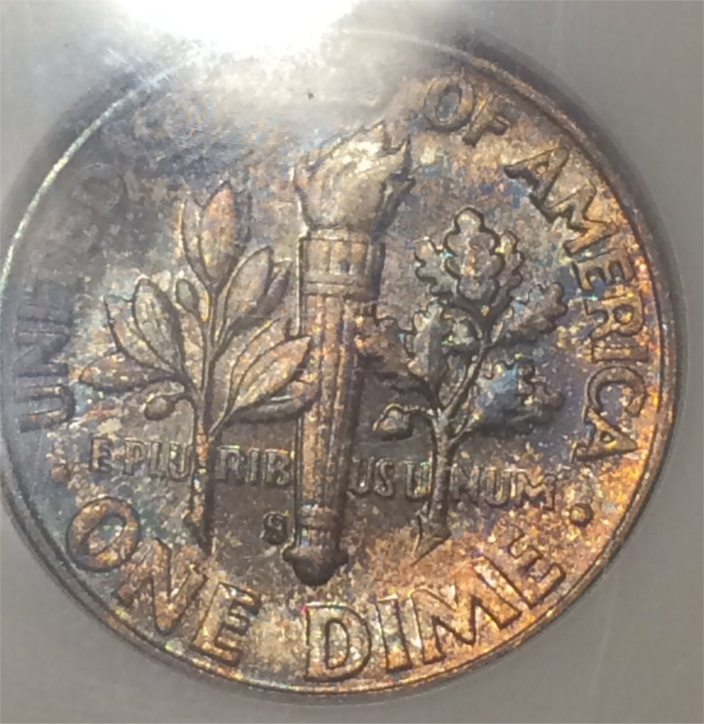1949-S-Roosevelt-Dime---Rainbow-Toned-In-Fatty-NGC.--Could-It-Make-Ft?