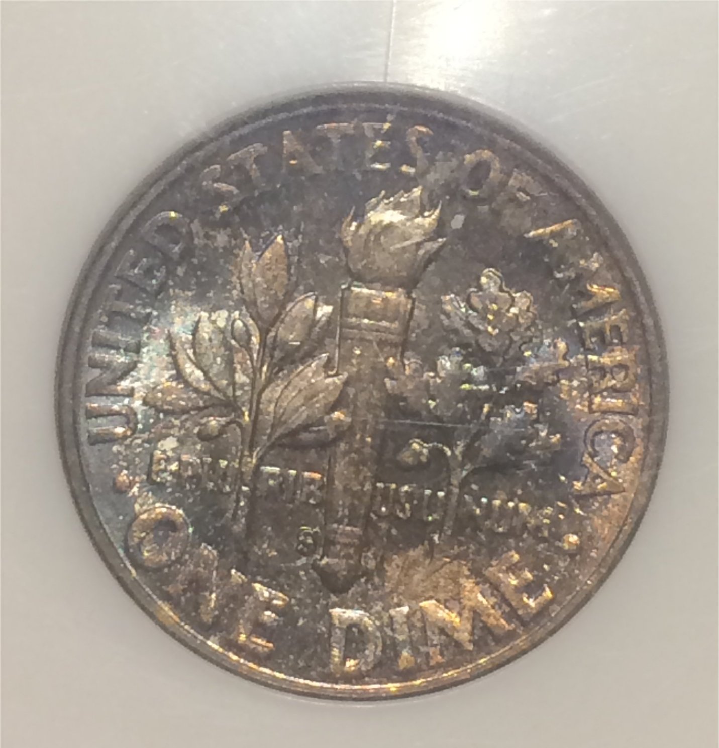1949-S-Roosevelt-Dime---Rainbow-Toned-In-Fatty-NGC.--Could-It-Make-Ft?