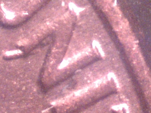 1961-D-Struck-Through-Metal-Object!