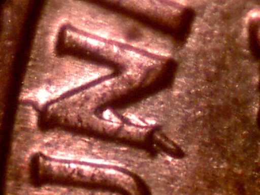 1961-D-Struck-Through-Metal-Object!