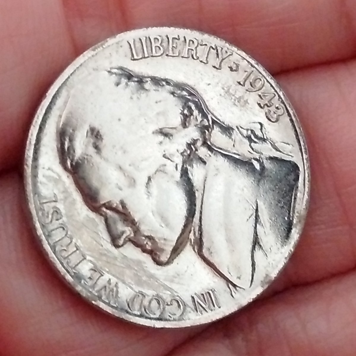 1943-P-Magnetic-Jefferson-Nickel--5.3-Grams