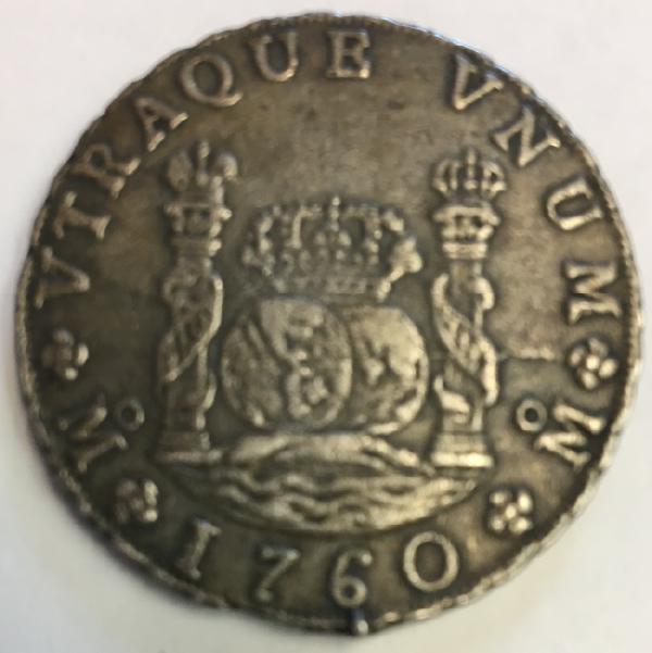 Mexico-Spanish-Colony,-8-Reales,-1760---Real-Or-Replica?