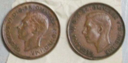 Coins-From-A-Deceased-Estate-25-And-46-Pennies-Amongst-Them