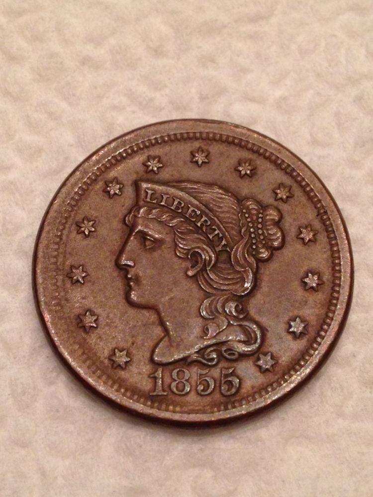 1855-Large-Cent-For-Grading-&-Variety