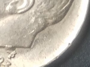 Cud-On-1983-Dime-,-Above-Mint-