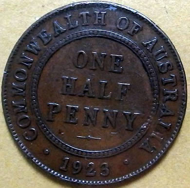 1923-Half-Penny-Value