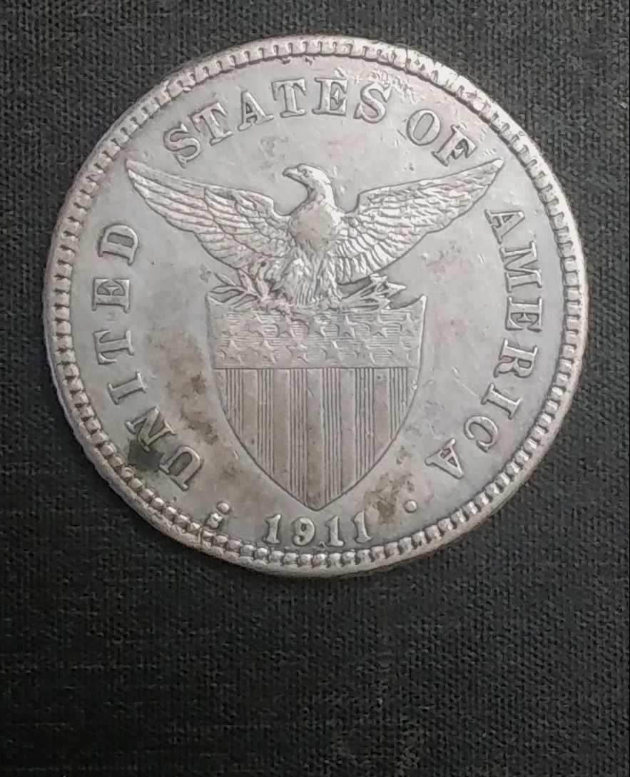 1911-S-Filipinas-20-1908-S-50-Centavos-For-Grading