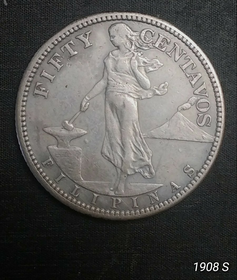 1911-S-Filipinas-20-1908-S-50-Centavos-For-Grading