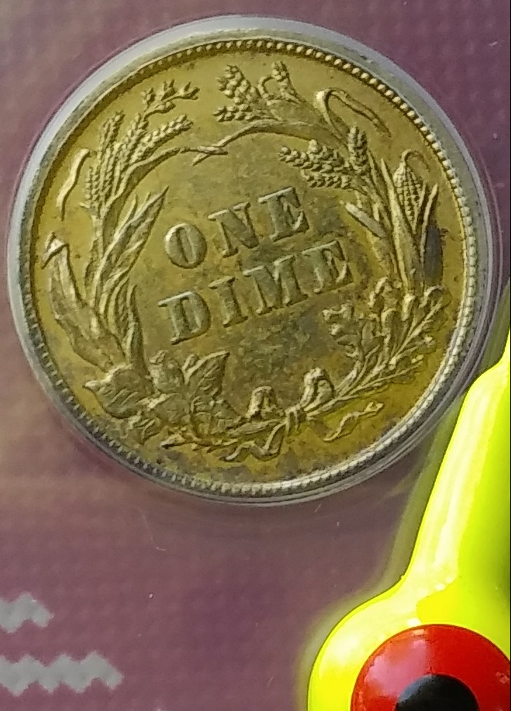 1892-Barber-Dime---Blue-Orange-Yellow-Toner