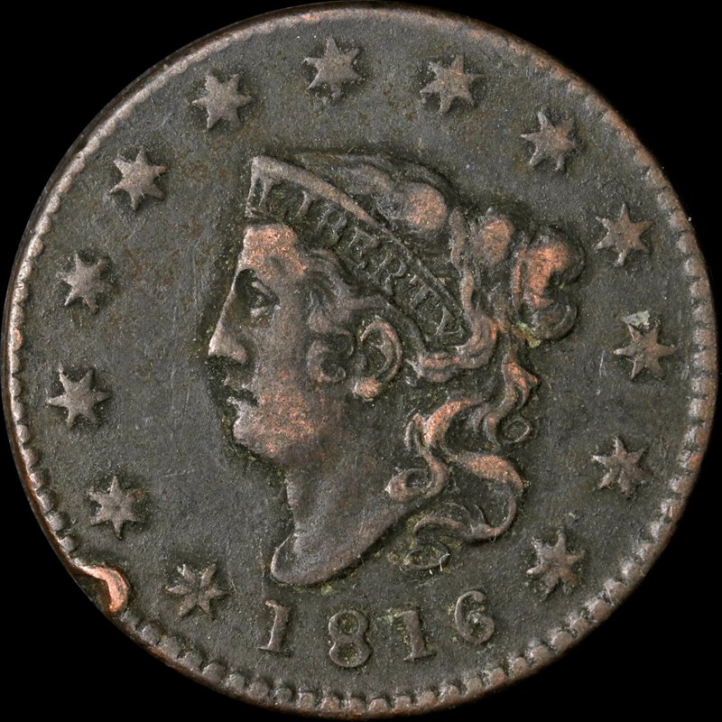 1816-Large-Cent-For-Grading