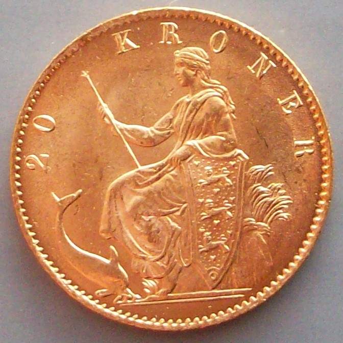 A-Denmark-1873-20-Kroner-Gold-Specimen