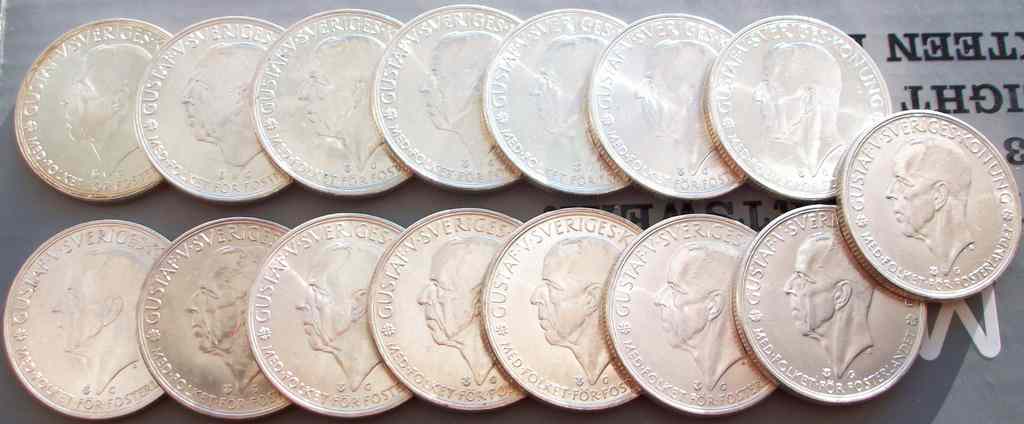 Sweden-5-Kronor-1935---A-Specimen-Revisited-And-En-Masse