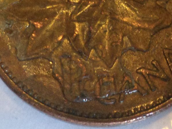 Canada-Dble-Strck-Penny-W-Upsidedwn-&-Bcwrd-1971-&-1965!