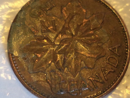 Canada-Dble-Strck-Penny-W-Upsidedwn-&-Bcwrd-1971-&-1965!