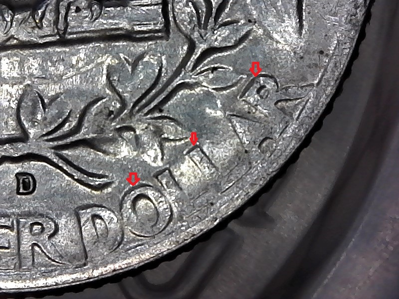 1964-Washington-Quarter-With-Die-Break-And-Double-Die-Each-Side.