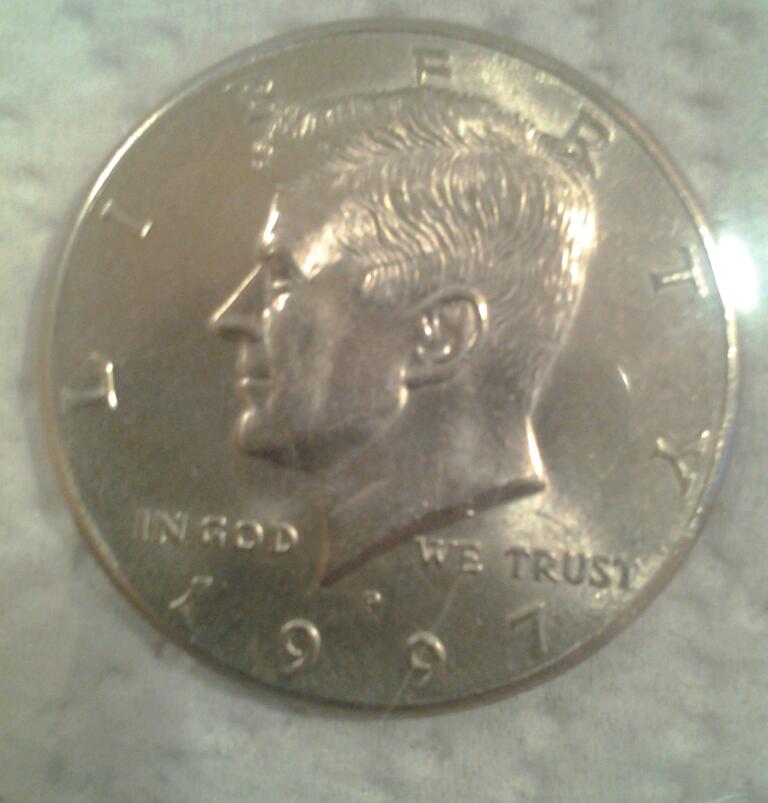 1997-P-Kennedy-Half-3/4-Die-Crack-And-Rotation-Error