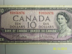 1954-$10-Note,-Prefix-B/V,-Grading-Help-Please.