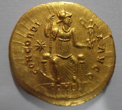Here-Is-One-|-Gold-Solidus-Of-Honorius