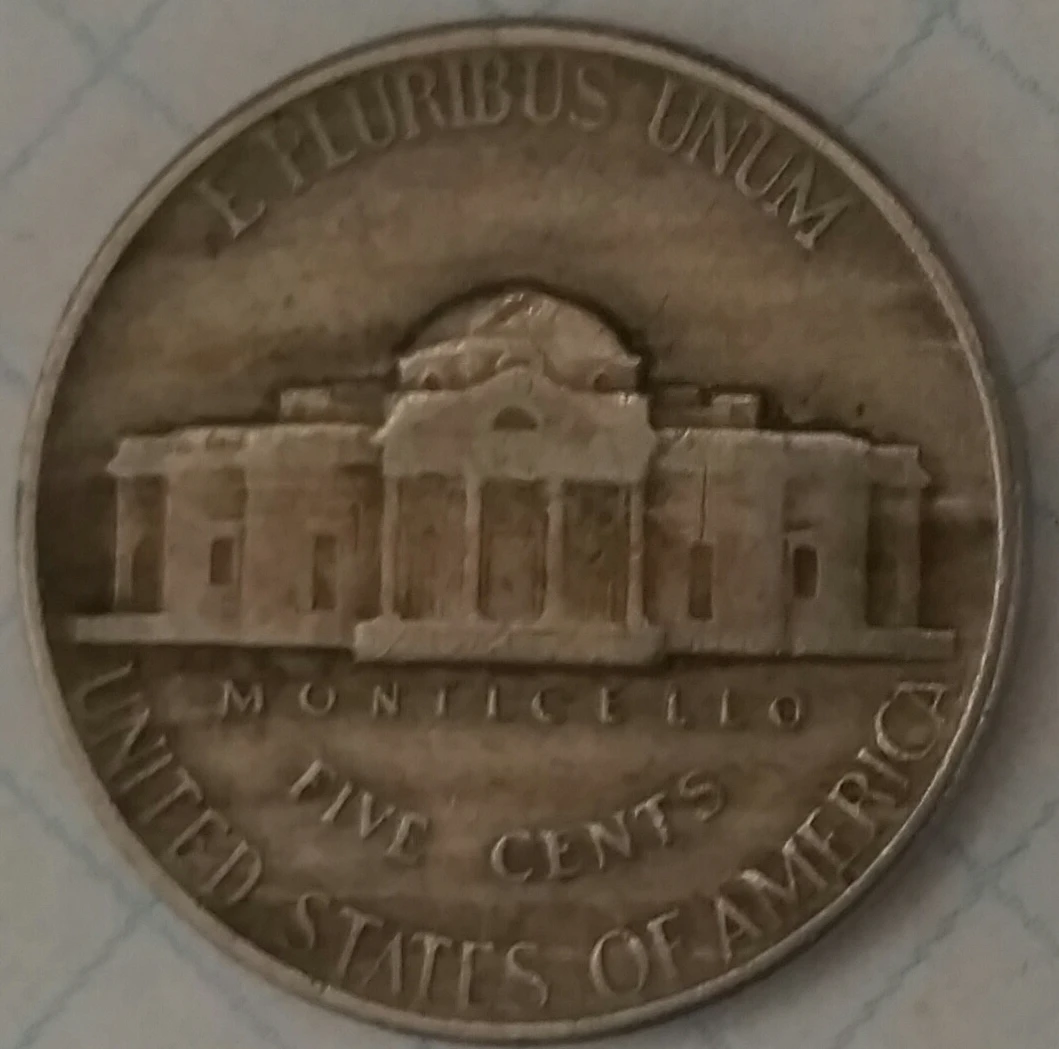 1947-P-Nickel-'Striping'-On-The-Reverse?