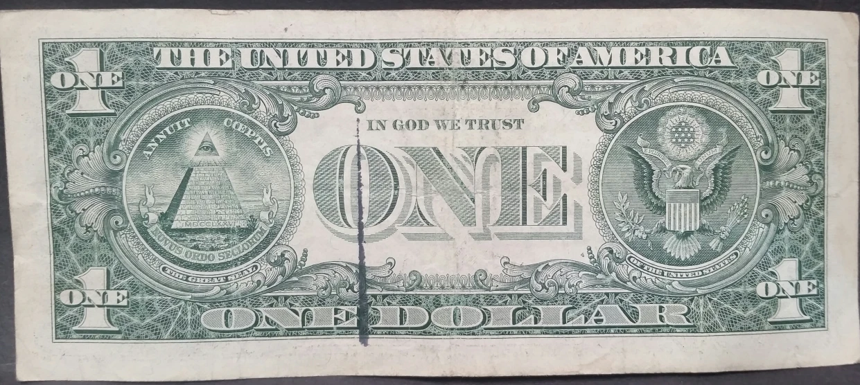Is-This-Just-Sharpie-On-The-Back-Of-This-One-Dollar-Bill?