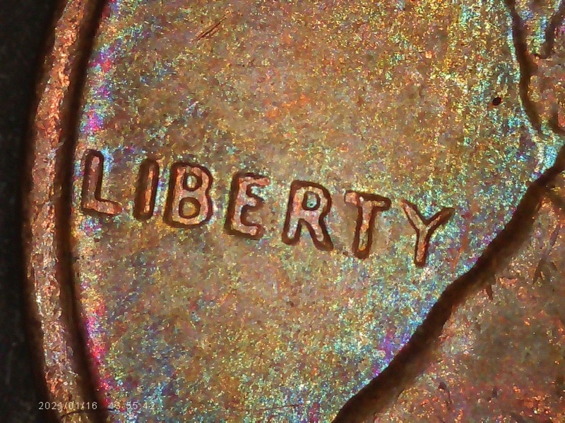 1969-D-Penny-Rainbow-Finish?-Floating-Roof?-No-FG?-Help-Identify-Guys?