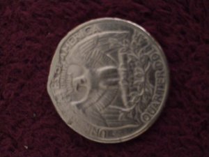 1996-P-Washington-Quarter-Clipped-And-Deformed
