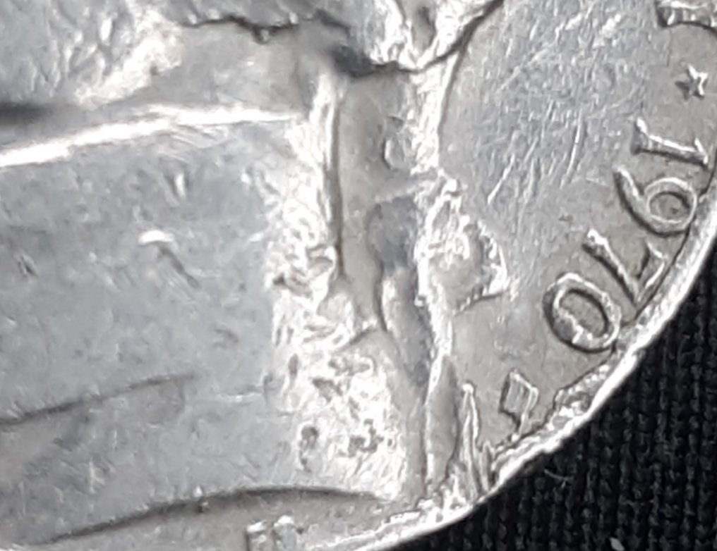 1970-Nickel-Unknown-Mint-Mark-And-Backward-Lettering
