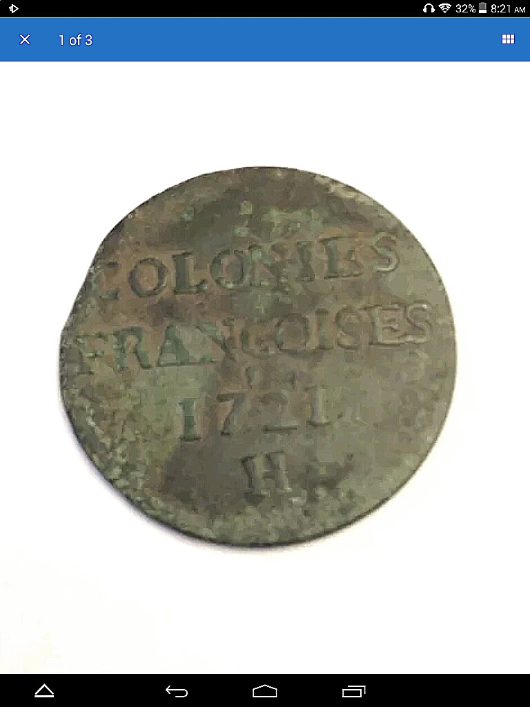 French-Colonies-9-Deniers-1721-H-Grade?
