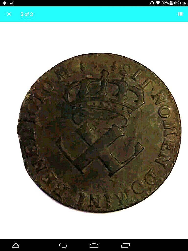French-Colonies-9-Deniers-1721-H-Grade?
