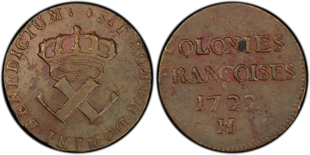French-Colonies-9-Deniers-1721-H-Grade?-Part-2