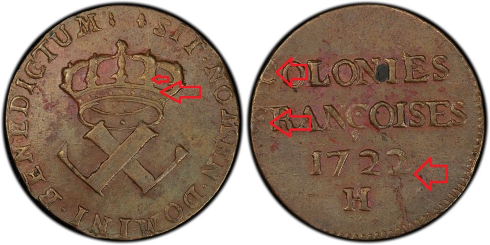 French-Colonies-9-Deniers-1721-H-Grade?-Part-2