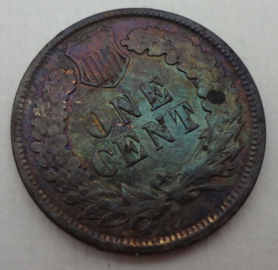 1891-Indian-Head-Penny---Value?-G4-Condition-Vs-Nice-Rainbow-Tone