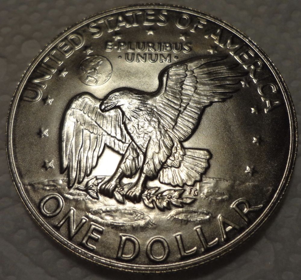 1974--S-Eisenhower-Blue-Ike-Dollar-#2...-Help-With-Grading?