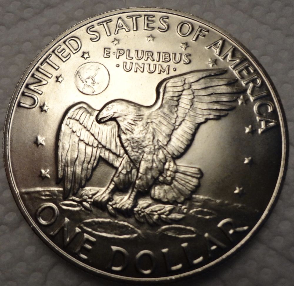 1974--S-Eisenhower-Blue-Ike-Dollar-#3...-Misaligned?