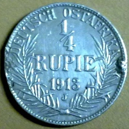 1913-1/4-Rupie-Coin
