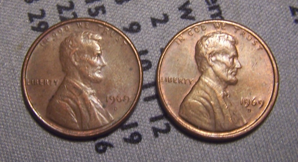 A-Couple-1969-D-Lincoln-Floating-Roof-Cents