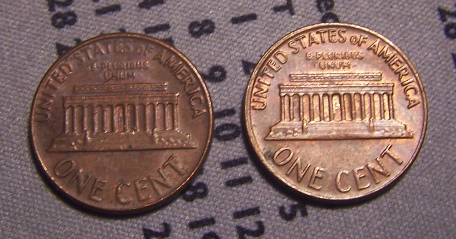 A-Couple-1969-D-Lincoln-Floating-Roof-Cents