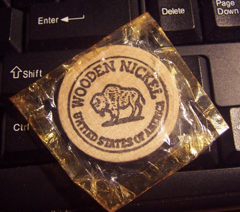 1975-Wooden-Nickel-Souvenir-From-Obsolete-Coin-Show