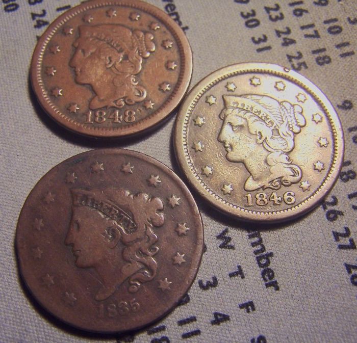 3-Large-Cents-Picked-Off-Of-Ebay!
