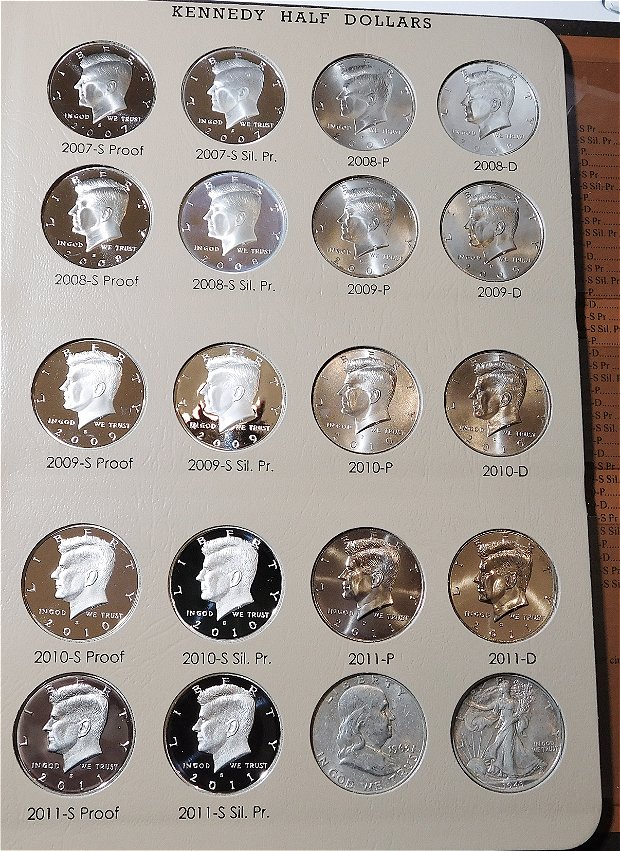 Dansco-8166-Kennedy-Half-W/Proofs-Completed