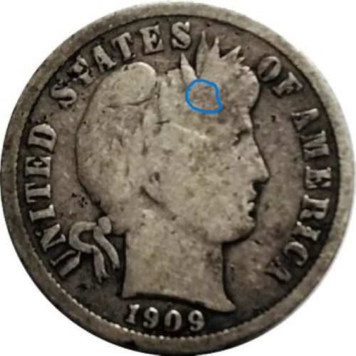1909-S-Barber-Dime-For-Grading
