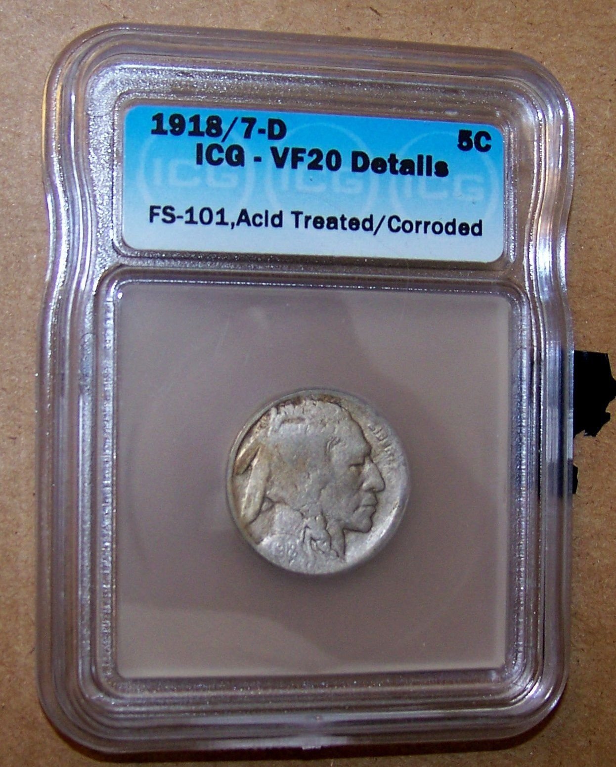 1913-S-Type-2-Buffalo-5c---Grade-Request-With-Acid-Dating?